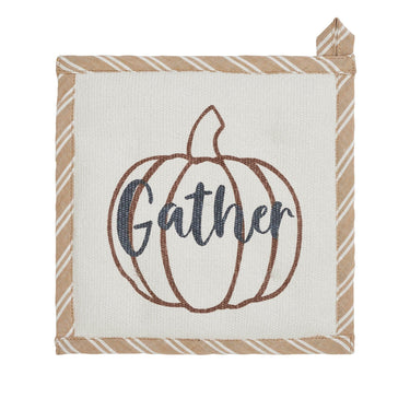 Bountifall Pumpkin Gather Trivet Set of 3 8x8 - The Fox Decor